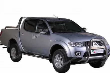 MISUTONIDA OVAL SIDE BARS WITH PLASTIC FOOTSTEPS MITSUBISHI L200