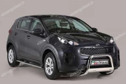 MISUTONIDA OVAL SIDE BARS WITH PLASTIC FOOTSTEPS KIA Sportage