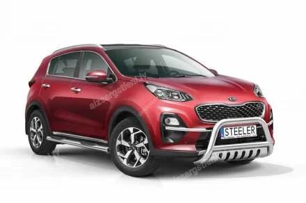 STEELER PRIEKŠĒJAIS A FORMAS AIZSARGSTIENIS AR ŠĶĒRSSTIENI UN AIZSARGPLĀKSNI KIA Sportage