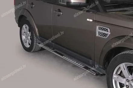 MISUTONIDA OVAL SIDE BARS WITH INTEGRATED PLASTIC FOOTSTEPS LAND ROVER Discovery