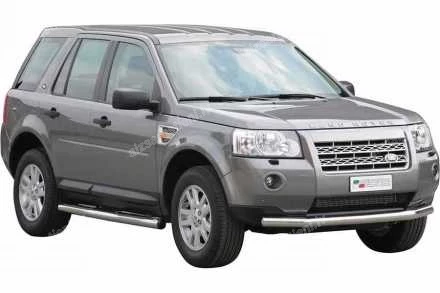 MISUTONIDA ROUND SIDE BARS WITH PLASTIC FOOTSTEPS LAND ROVER Freelander