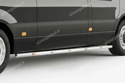 METEC ROUND SIDE PROTECTION BARS WITH ADDITIONAL LED BODY LIGHTS (L2 WHEELBASE) MERCEDES-BENZ Sprinter