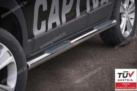STEELER ROUND SIDE BARS WITH PLASTIC FOOTSTEPS CHEVROLET Captiva