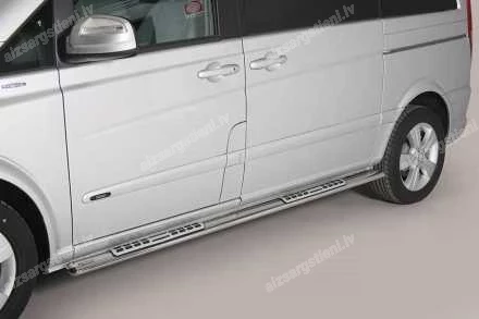 MISUTONIDA OVAL SIDE BARS WITH INTEGRATED PLASTIC FOOTSTEPS MERCEDES-BENZ V-Class, MERCEDES-BENZ Vito / Viano