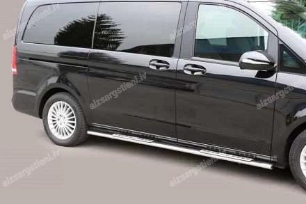 MISUTONIDA OVAL SIDE BARS WITH INTEGRATED PLASTIC FOOTSTEPS MERCEDES-BENZ V-Class, MERCEDES-BENZ Vito / Viano