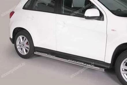 MISUTONIDA OVAL SIDE BARS WITH INTEGRATED PLASTIC FOOTSTEPS MITSUBISHI ASX