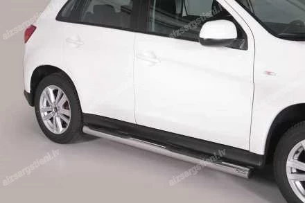 MISUTONIDA ROUND SIDE BARS WITH PLASTIC FOOTSTEPS MITSUBISHI ASX