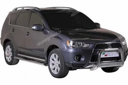 MISUTONIDA OVAL SIDE BARS WITH INTEGRATED PLASTIC FOOTSTEPS MITSUBISHI Outlander