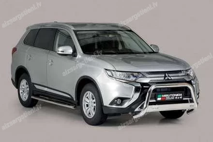 MISUTONIDA OVAL SIDE BARS WITH PLASTIC FOOTSTEPS MITSUBISHI Outlander