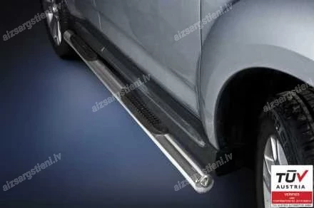STEELER ROUND SIDE BARS WITH PLASTIC FOOTSTEPS MITSUBISHI Outlander