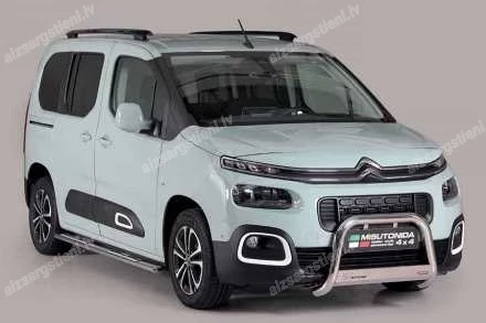 MISUTONIDA OVAL SIDE BARS WITH INTEGRATED PLASTIC FOOTSTEPS CITROEN Berlingo