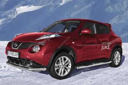 STEELER ROUND SIDE BARS WITH PLASTIC FOOTSTEPS NISSAN Juke