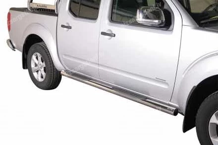 MISUTONIDA ROUND SIDE BARS WITH PLASTIC FOOTSTEPS NISSAN Navara