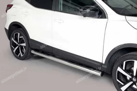 MISUTONIDA ROUND SIDE BARS WITH PLASTIC FOOTSTEPS NISSAN Qashqai