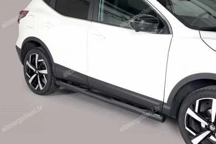 MISUTONIDA ROUND SIDE BARS WITH PLASTIC FOOTSTEPS NISSAN Qashqai