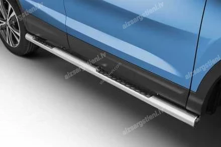 STEELER ROUND SIDE BARS WITH INTEGRATED FOOTSTEPS NISSAN Qashqai