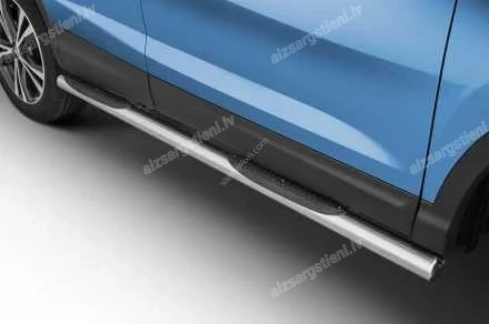STEELER ROUND SIDE BARS WITH PLASTIC FOOTSTEPS NISSAN Qashqai