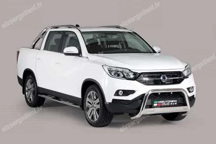 MISUTONIDA OVAL SIDE BARS WITH INTEGRATED PLASTIC FOOTSTEPS SSANGYONG/KGM Musso
