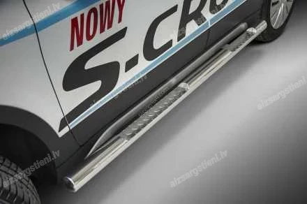 STEELER ROUND SIDE BARS WITH INTEGRATED FOOTSTEPS SUZUKI S-Cross