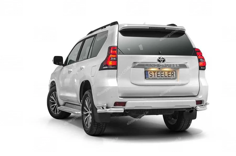 STEELER DOUBLE REAR BUMPER CORNERS GUARD TOYOTA Land Cruiser 150