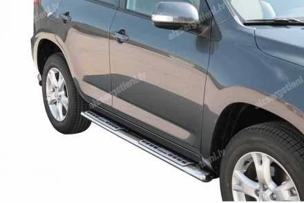 MISUTONIDA OVAL SIDE BARS WITH INTEGRATED PLASTIC FOOTSTEPS TOYOTA RAV4