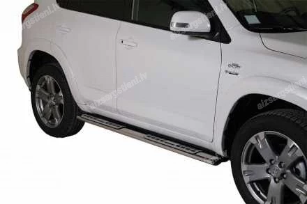 MISUTONIDA OVAL SIDE BARS WITH INTEGRATED PLASTIC FOOTSTEPS TOYOTA RAV4
