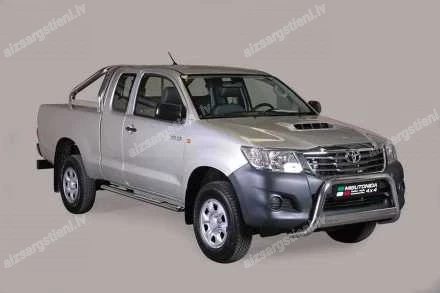 MISUTONIDA OVAL SIDE BARS WITH INTEGRATED PLASTIC FOOTSTEPS TOYOTA Hilux