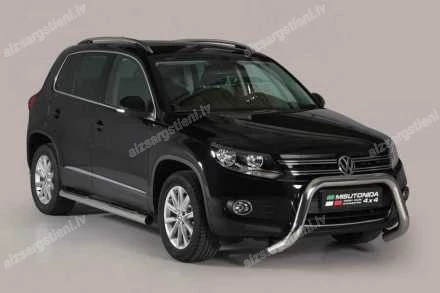MISUTONIDA ROUND SIDE BARS WITH PLASTIC FOOTSTEPS VOLKSWAGEN Tiguan