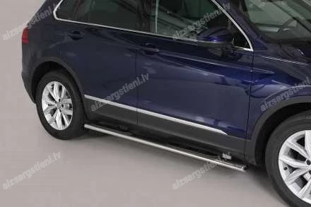 MISUTONIDA OVAL SIDE BARS WITH PLASTIC FOOTSTEPS VOLKSWAGEN Tiguan