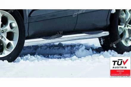 STEELER ROUND SIDE BARS WITH PLASTIC FOOTSTEPS FORD Kuga