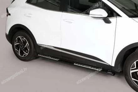 MISUTONIDA OVAL SIDE BARS WITH INTEGRATED PLASTIC FOOTSTEPS KIA Sportage