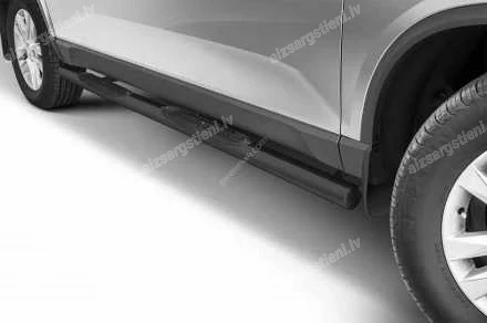 STEELER ROUND SIDE BARS WITH PLASTIC FOOTSTEPS SSANGYONG/KGM Musso