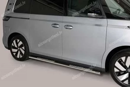 MISUTONIDA OVAL SIDE BARS WITH INTEGRATED PLASTIC FOOTSTEPS VOLKSWAGEN ID.Buzz