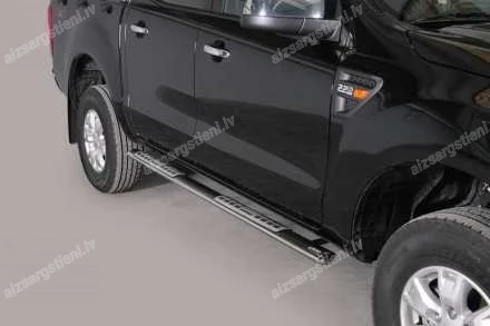 MISUTONIDA OVAL SIDE BARS WITH INTEGRATED PLASTIC FOOTSTEPS FORD Ranger
