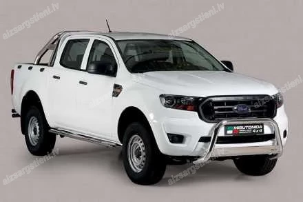 MISUTONIDA OVAL SIDE BARS WITH INTEGRATED PLASTIC FOOTSTEPS FORD Ranger