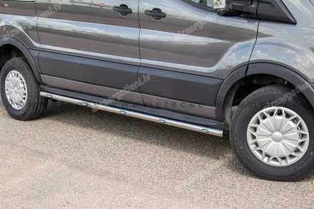 METEC ROUND SIDE PROTECTION BARS WITH ADDITIONAL LED BODY LIGHTS (L3, L4 WHEELBASE) FORD Transit